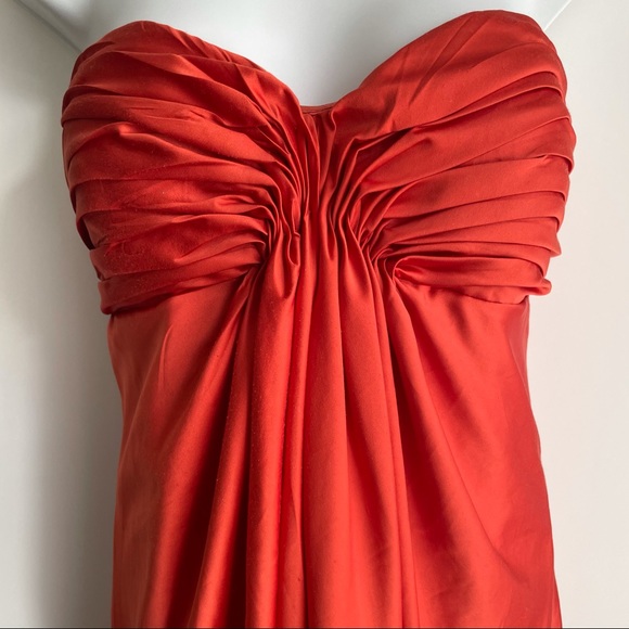 Strapless Ruched Knee-Length Dress - Picture 2 of 7